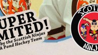 OUT OF STOCK! (Sorry).  Two different styles.  Worn by the Scottish Ninjas USA Pond Hockey Team Jerseys are heavy weight Athletic Knit material with 11″ 85% embroidered Hockey Themed patch....